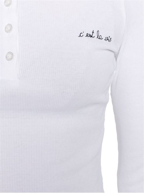 T-shirt C est la vie marette  MAISON LABICHE PARIS | RWMARETCLAVIEWHITE